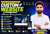 do custom website development, business website, frontend, full stack dev
