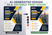 recreate ai generated flyer, brochure, marketing material as print ready file