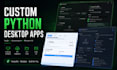 develop a custom python desktop application with pyqt