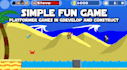 create simple fun game, platformer game from scratch in gdevelop and construct