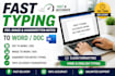 professional hindi and english typing service