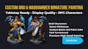 design custom 3d printable dnd, warhammer and rpg stl miniatures