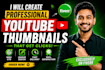 design professional and clickable youtube thumbnails