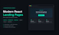 build a modern react landing page with tailwind CSS