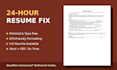 fix and polish your resume within 24 hours