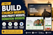 build donation website, church website, non profit website