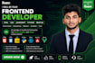develop a fast and responsive react js frontend website