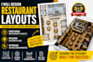 design restaurant layouts, kitchen plans and seating arrangements