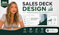 sales deck presentation design, b2b sales presentation, company profile deck pro