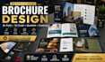 design a professional bifold trifold brochure flyer