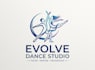 modern unique dance studio logo t shirt design
