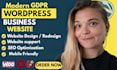 redesign wordpress outdated business website do SEO optimization