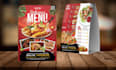 do static or animated digital menu, TV screen or menu board for restaurant