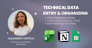 do technical data entry and database management