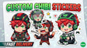 create unique custom sticker packs with ai art