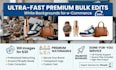 do bulk photo background removal and add watermark professionally
