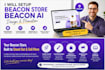set up, design, and promote your high converting beacon ai store