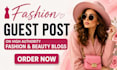 do fashion guest post with dofollow backlinks