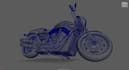 create a low poly or high poly motorcycle model