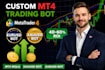 do custom mt4 trading bot, metatrader 4 bot, mt4 bot, mql4 bot, eurusd bot