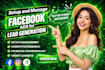 setup, manage facebook ads campaign, b2b lead generation using meta ads campaign