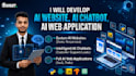 develop ai website, ai chatbot, ai web application