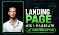 create a landing page