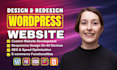 build wordpress blog website or business website wordpress website development