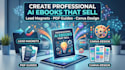 write and design a professional ebook using ai and canva