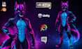 do 3d furry vrchat avatar vrc model, vuber rigging with expressions tracking avi