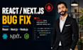 fix react, nextjs, and nodejs bugs and errors