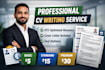 write a professional ats friendly CV and resume