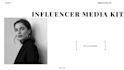 design a professional influencer media kit in canva