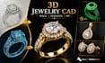 create 3d jewelry cad design, ring design, stl files and rendering
