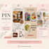 aesthetic pinterest pin design in canva