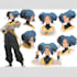 make a professional anime turnaround and character sheet