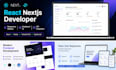 develop modern website using react nextjs tailwind CSS