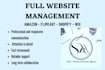 provide complete website management and maintenance services