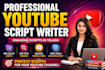 write professional telugu youtube scripts