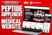 develop wix medical website peptide wordpress website research peptide store