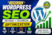 do wordpress on page SEO, technical and silo optimization