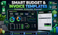 design editable excel google sheets budget invoice tracker template