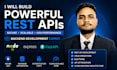 develop rest API using nodejs and fastapi