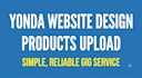 yonda website setup product upload