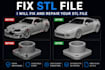 fix stl file edit repair modify custom 3d scan cleanup for 3d model 3d printing