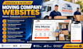 design a moving company website, movers, relocation, packing and moving website