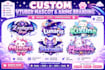 design custom vtuber logo, anime mascot and twitch branding