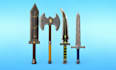 create 3d low poly game ready assets