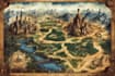 fantasy map, map, illustration, isometric map