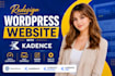 redesign wordpress website with kadence, kadence blocks, kadence pro plugins
